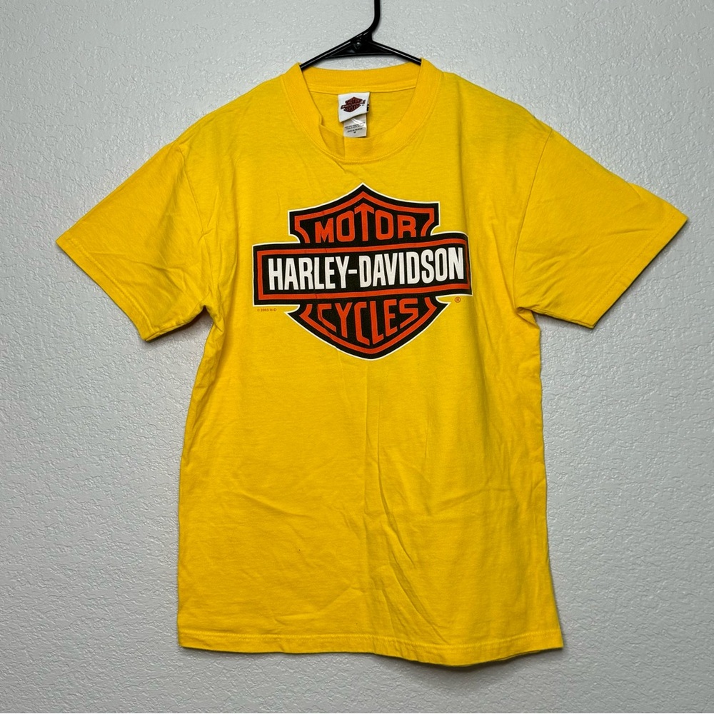 Harley Davidson classic logo yellow T-shirt Size Medium